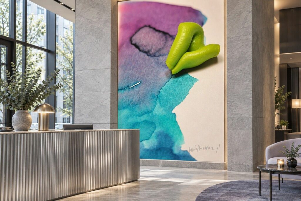 Wielki format w hotelowym atrium