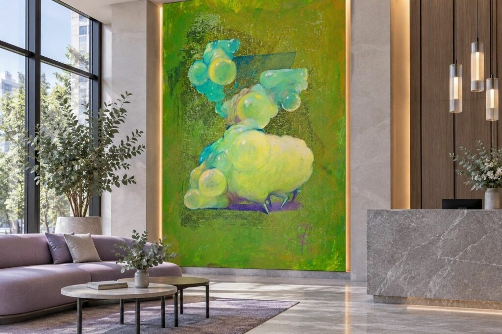 Zieleń w hotelowym lobby