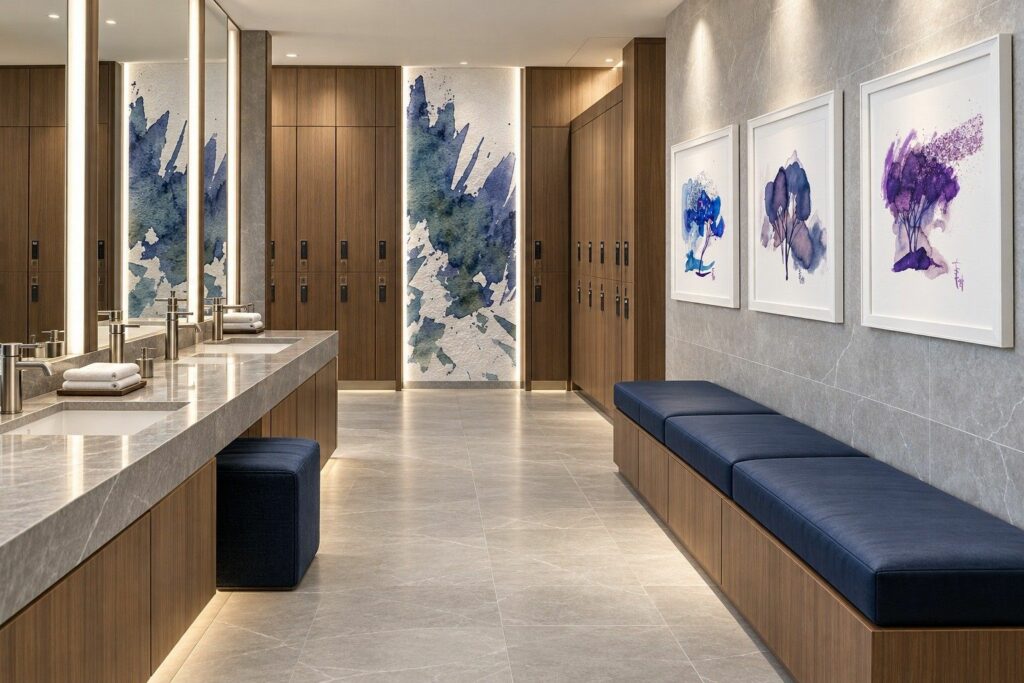 Przebieralnia hotelowego spa