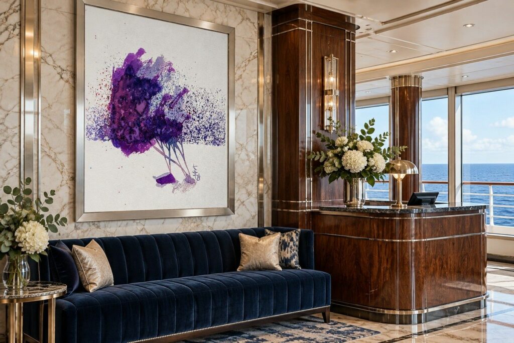Las w lobby transatlantyku